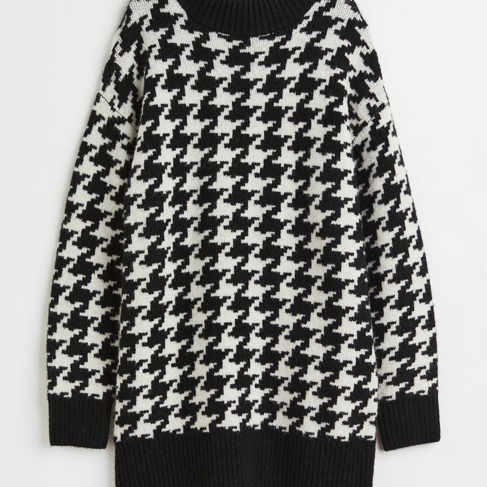 H&M JACQUARD-KNIT DRESS